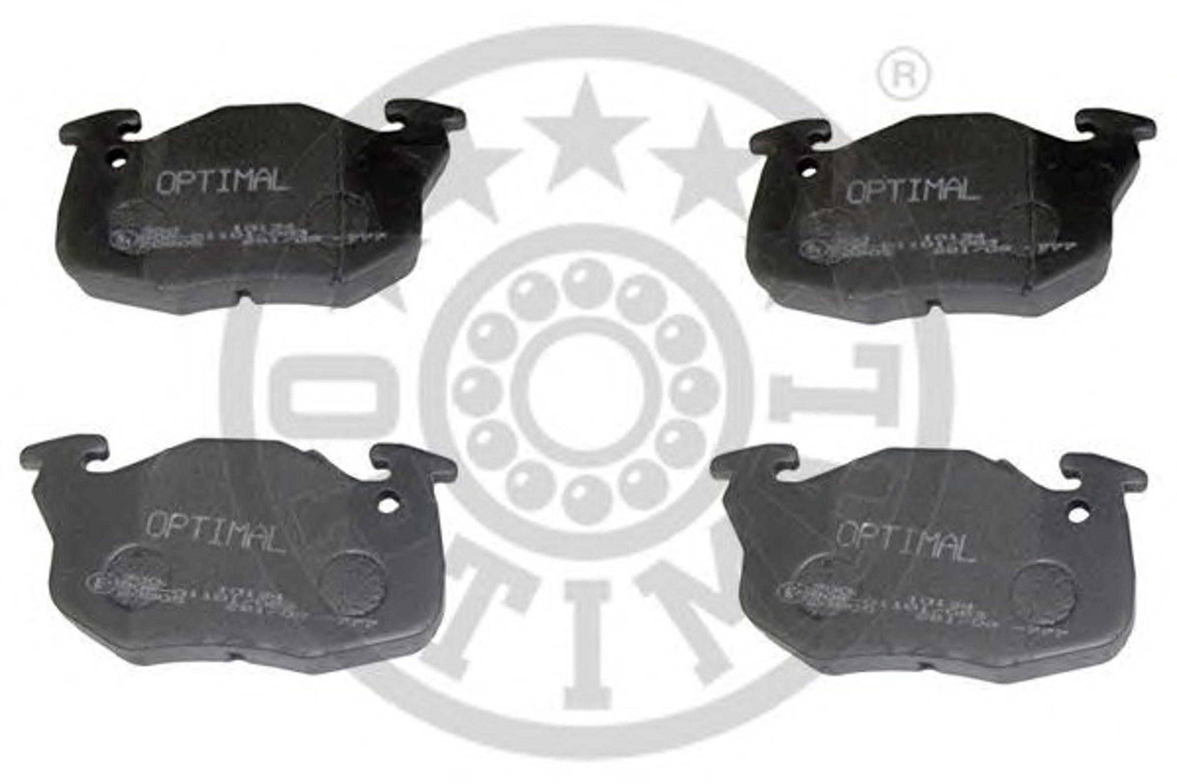 Колодки тормозные дисковые OPTIMAL 10134