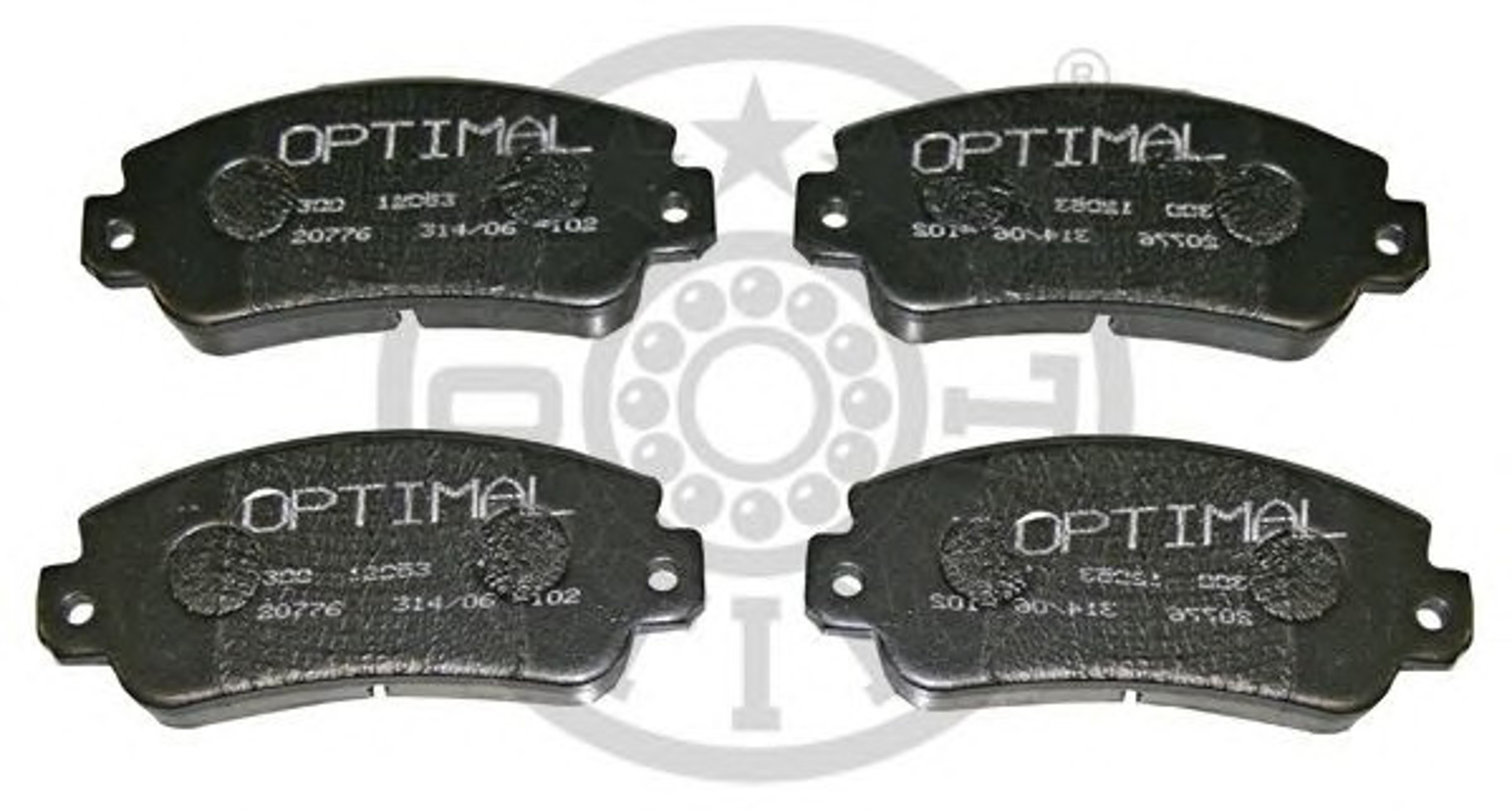 Комплект тормозных колодок дисковый тормоз OPTIMAL 12053