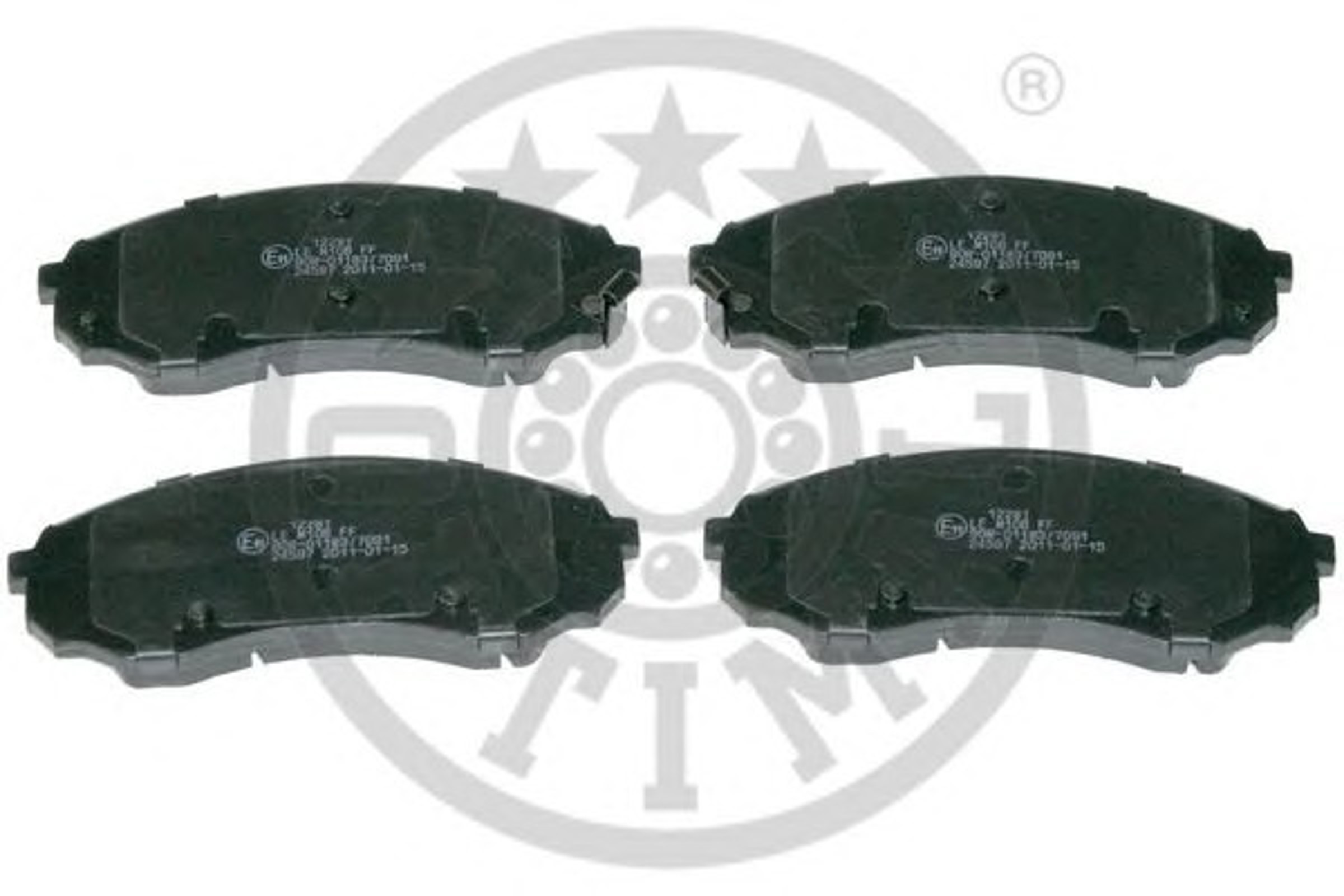 Колодки тормозные дисковые OPTIMAL 12281