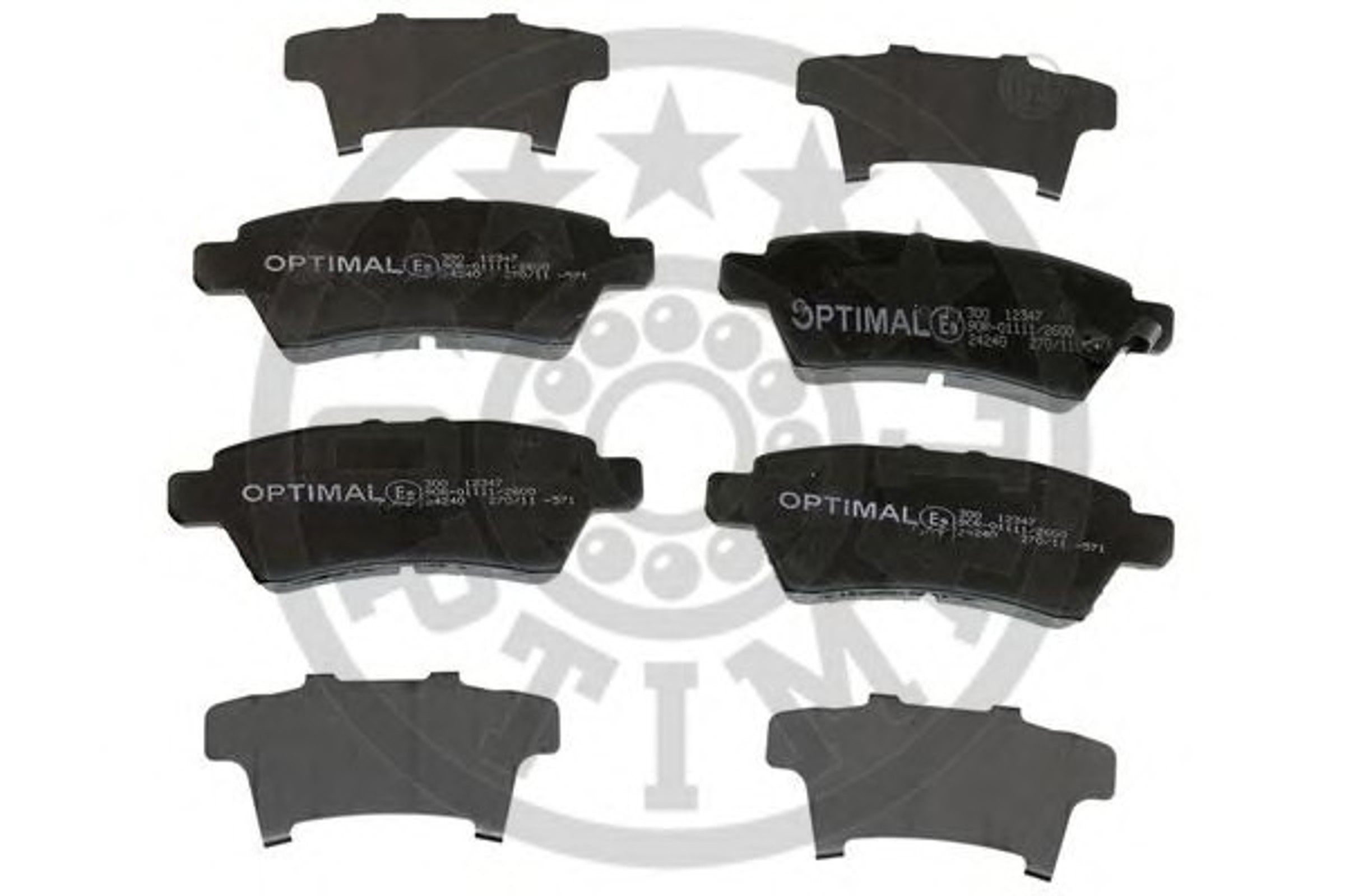 Колодки тормозные дисковые OPTIMAL 12347