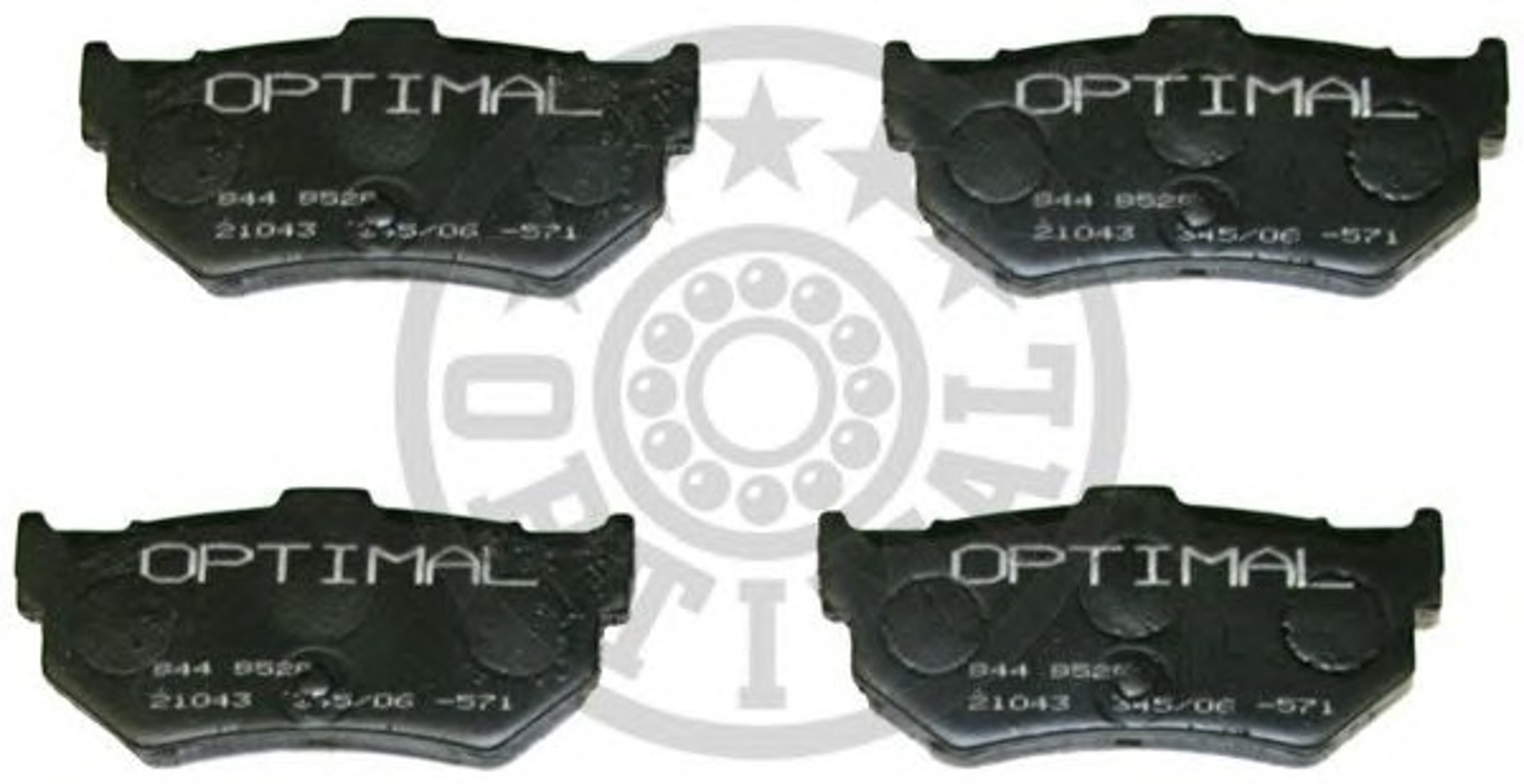 Колодки тормозные дисковые OPTIMAL 9529