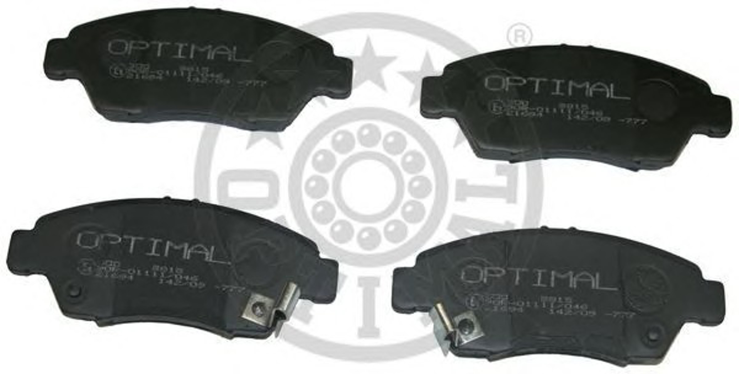 Комплект тормозных колодок дисковый тормоз OPTIMAL 9815