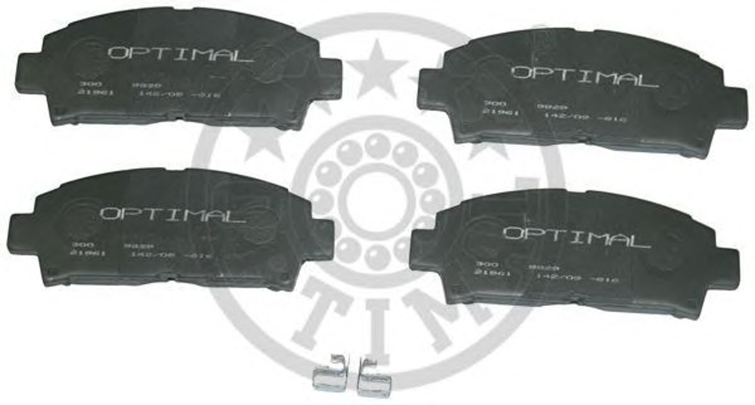Комплект тормозных колодок дисковый тормоз OPTIMAL 9829
