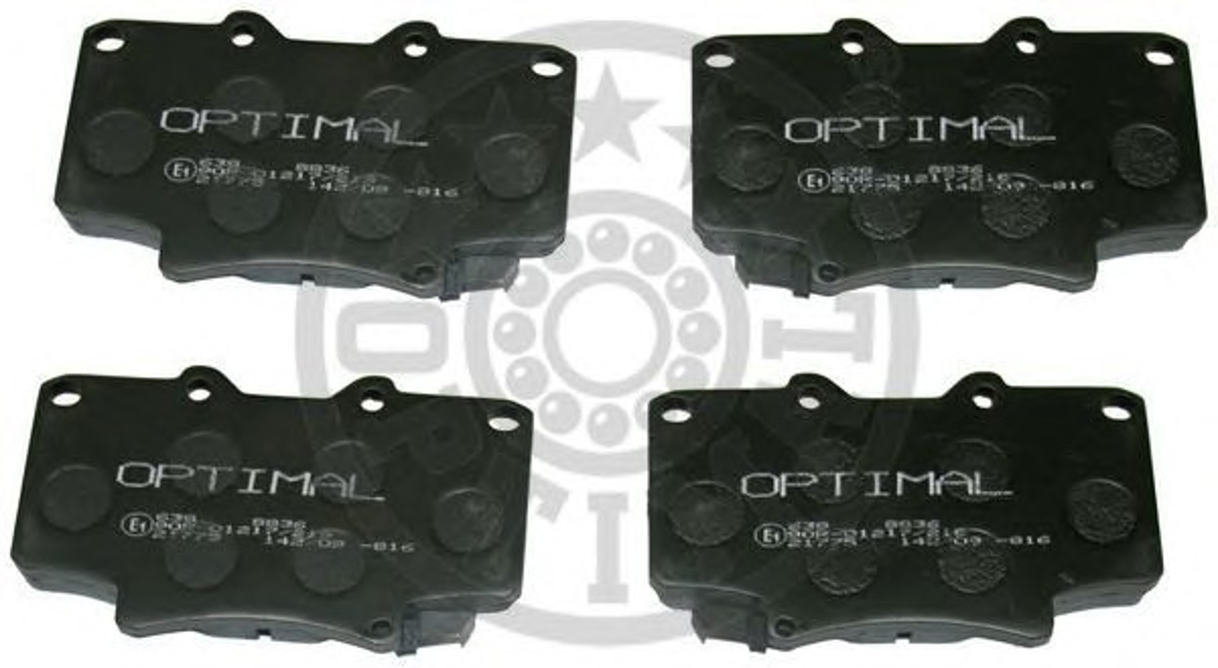 Колодки тормозные дисковые OPTIMAL 9836