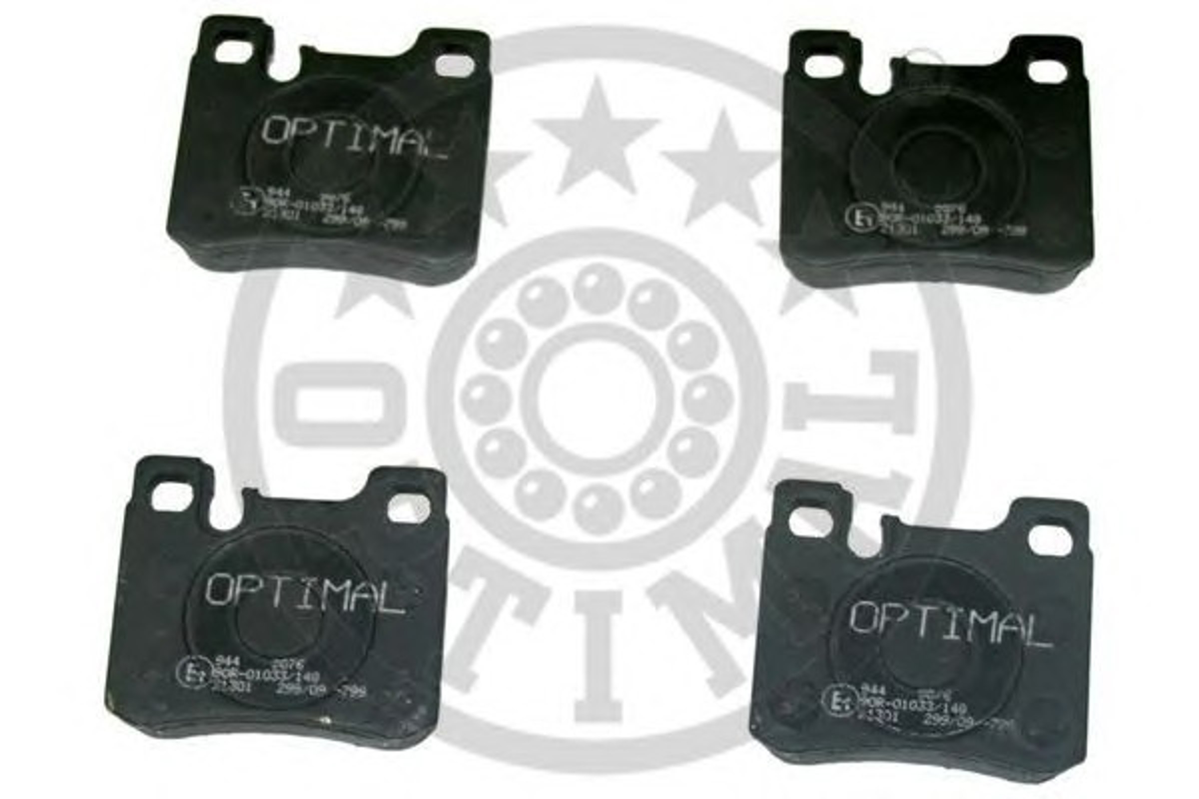 Колодки тормозные дисковые OPTIMAL 9876