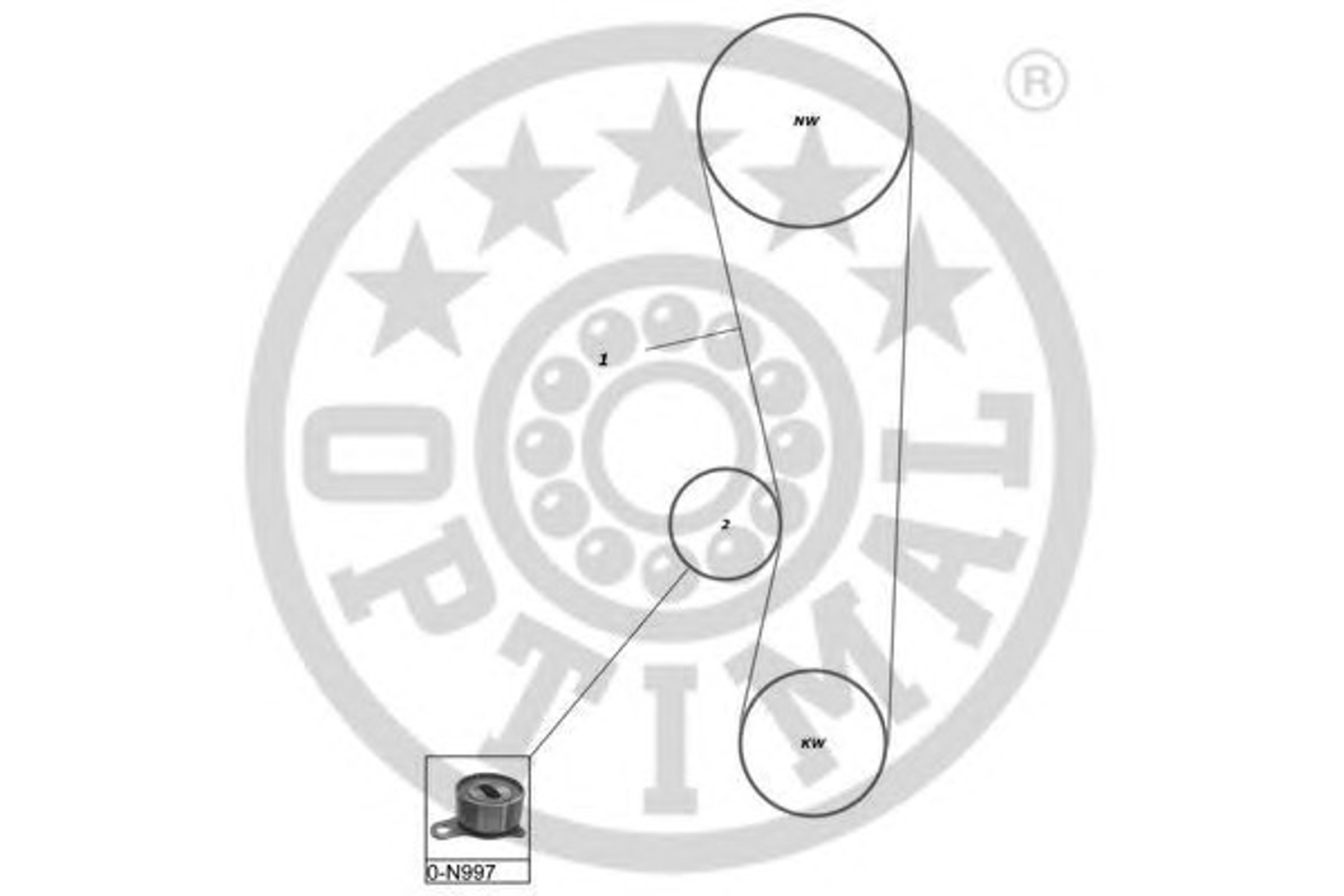Комплект грм OPTIMAL SK-1650