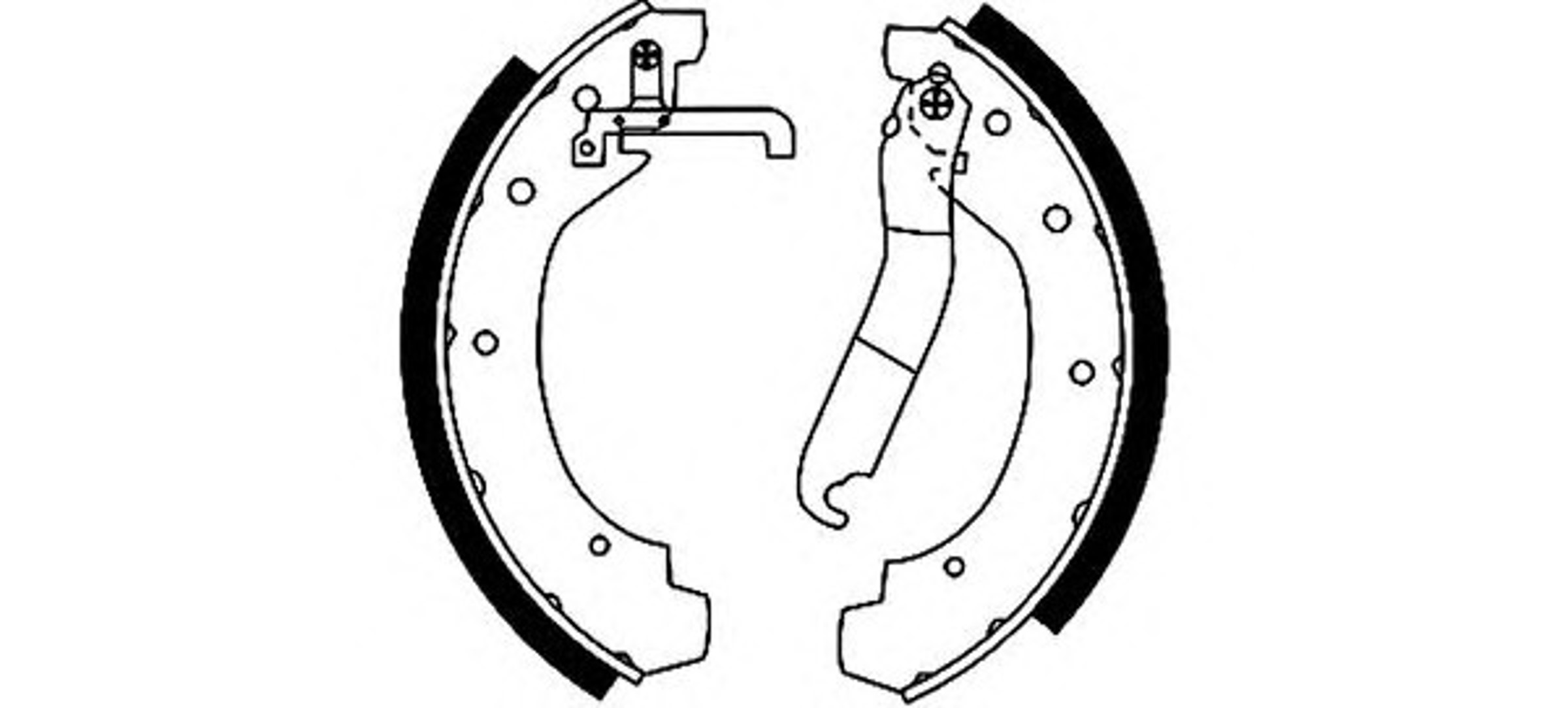 Колодки тормозные барабанные HELLA/BEHR/PAGID H8205