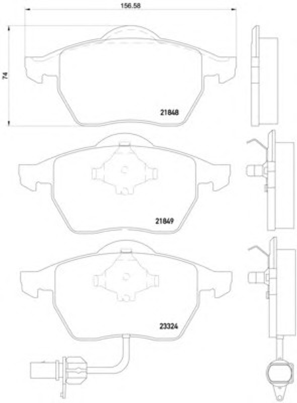 Колодки тормозные дисковые HELLA/BEHR/PAGID T1194