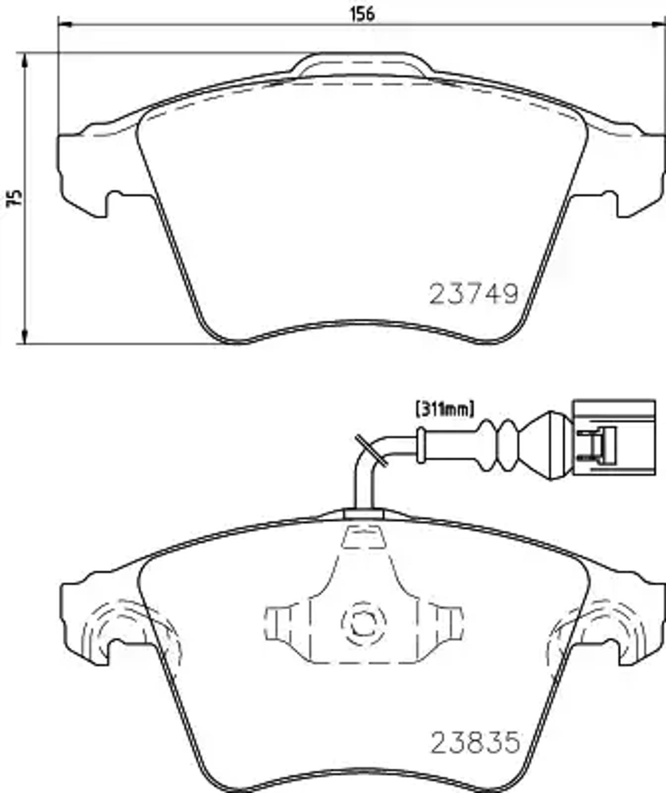 Колодки тормозные дисковые HELLA/BEHR/PAGID T1478