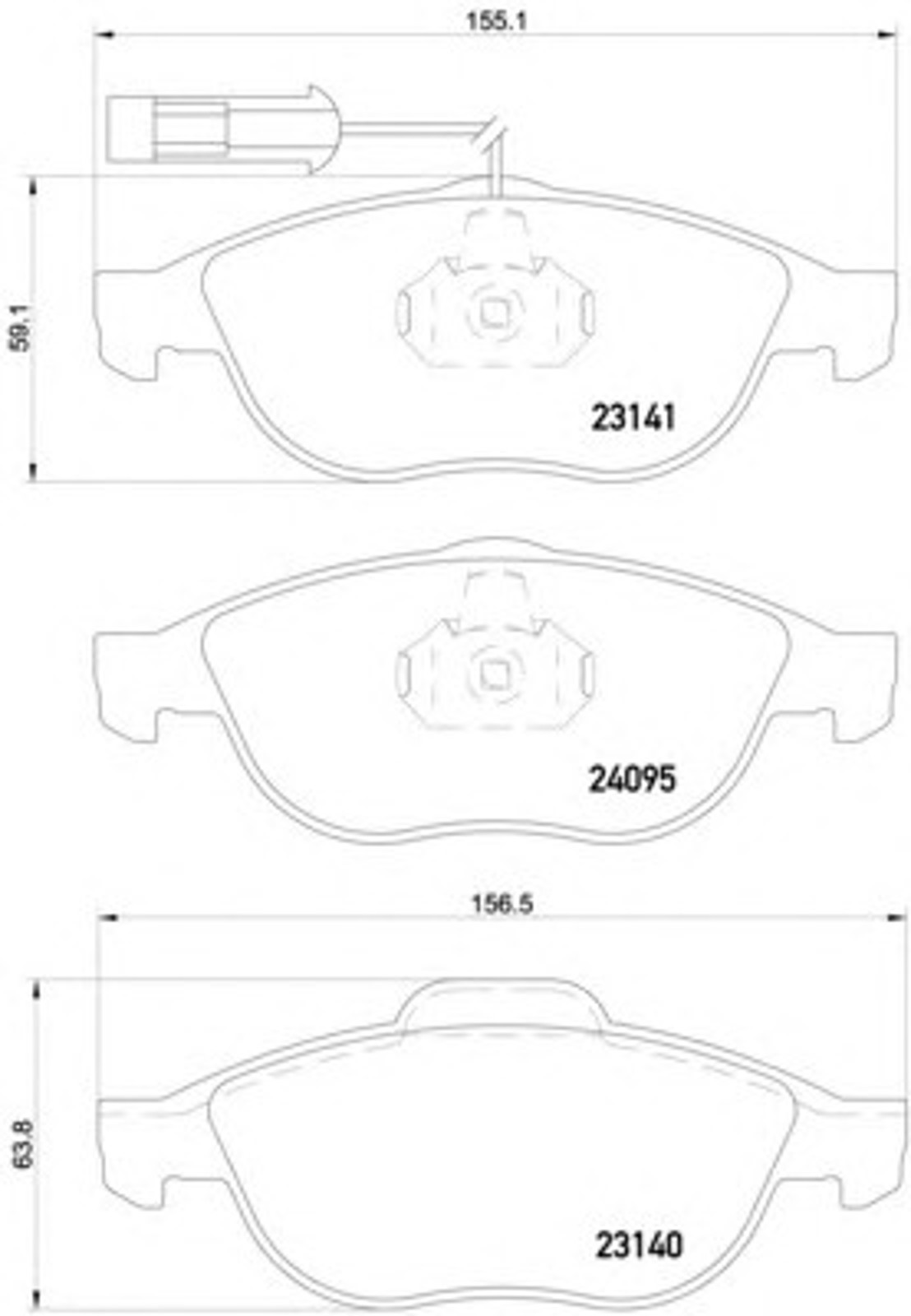 Колодки тормозные дисковые HELLA/BEHR/PAGID T1482