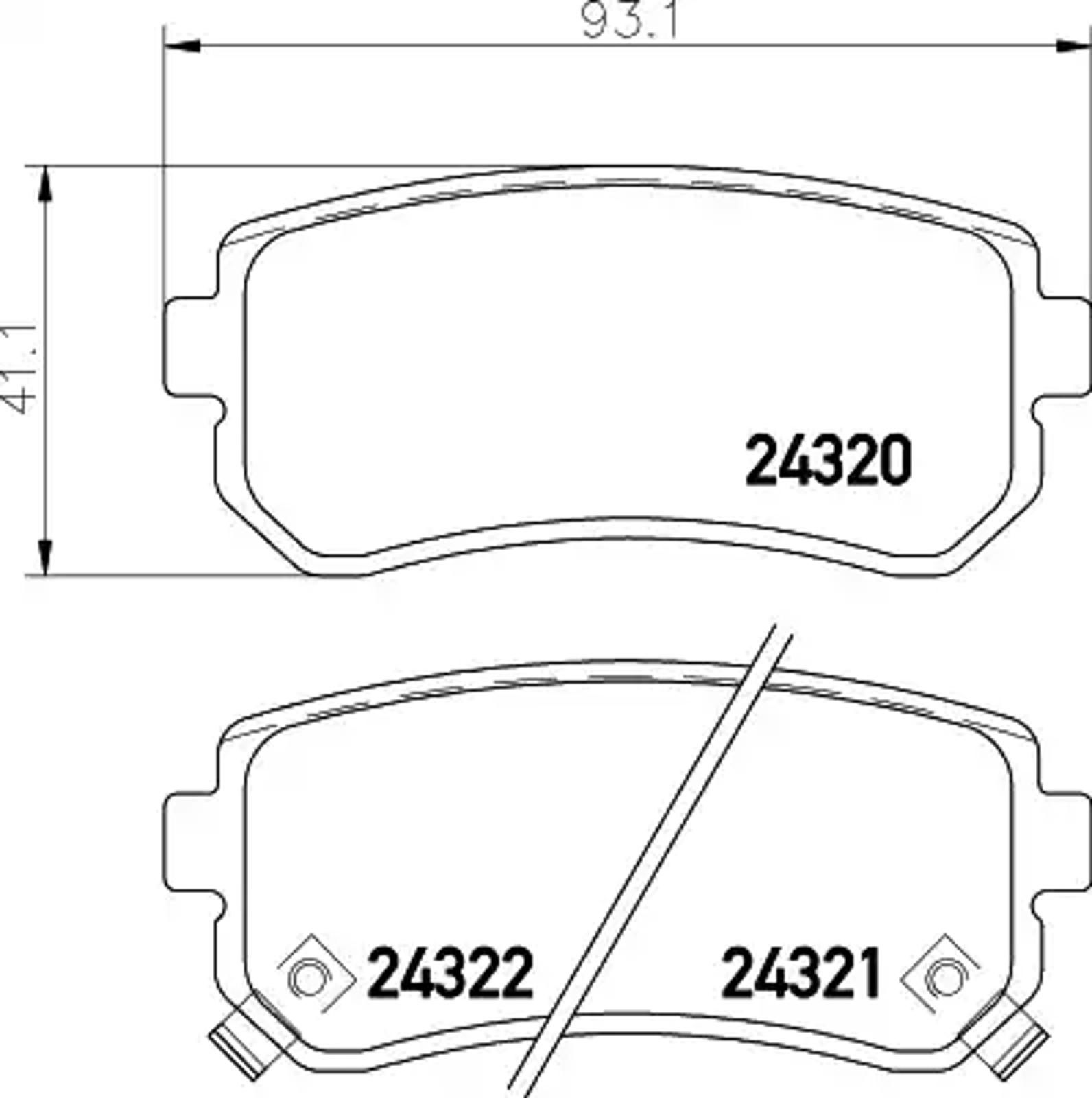 Колодки тормозные дисковые HELLA/BEHR/PAGID T1592