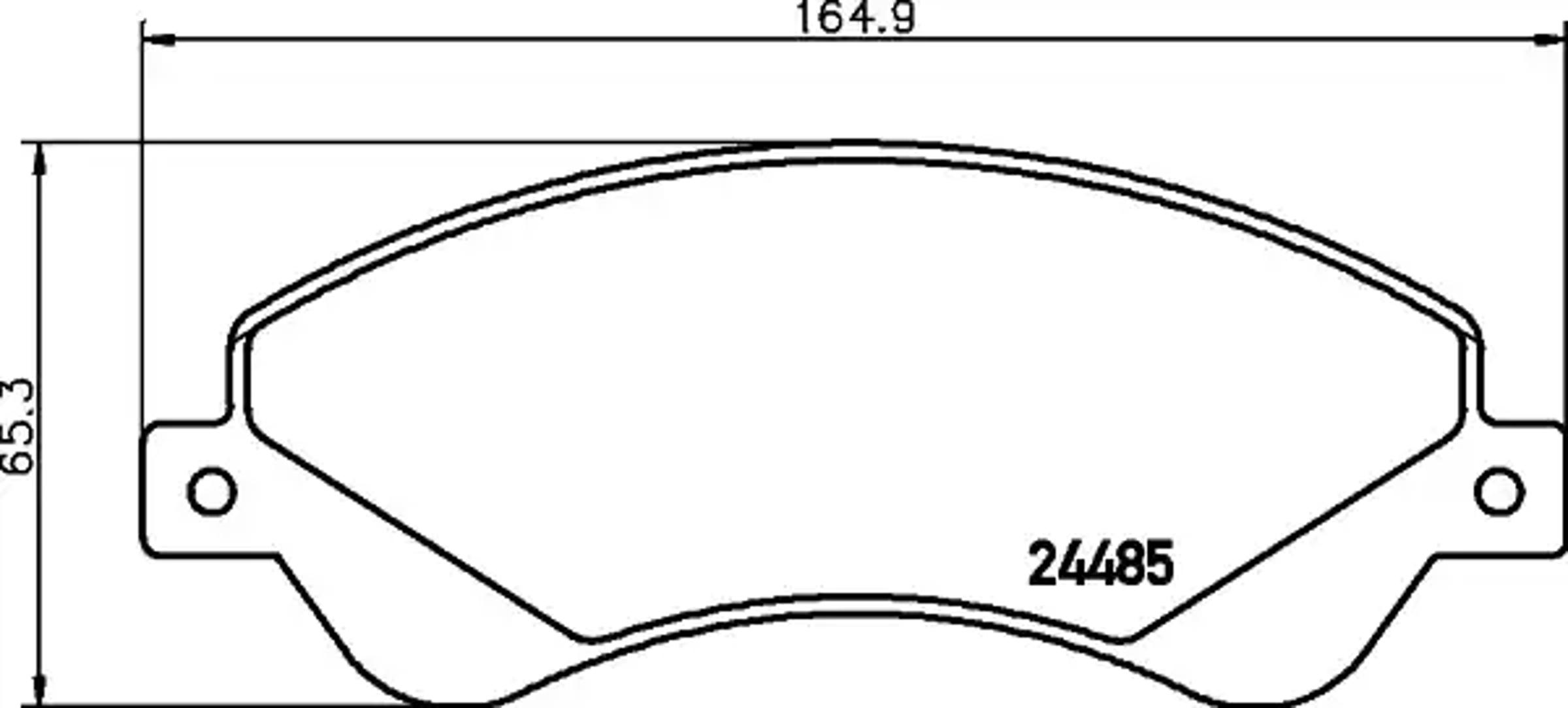 Колодки тормозные дисковые HELLA/BEHR/PAGID T1641