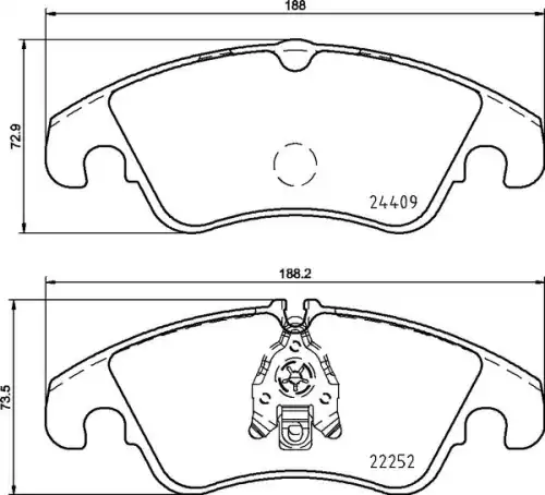 1628446 HELLA/BEHR/PAGID T2521