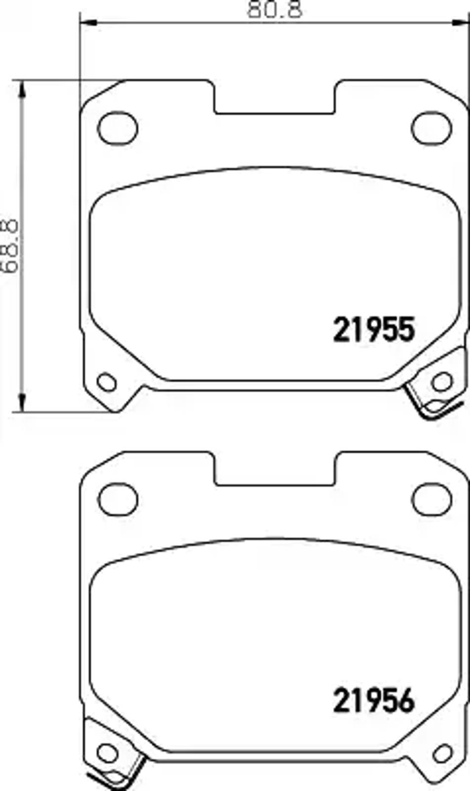 Колодки тормозные дисковые HELLA/BEHR/PAGID T3119