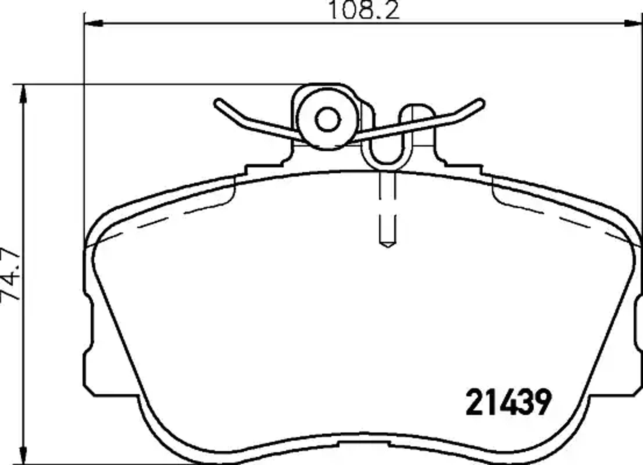 Колодки тормозные дисковые HELLA/BEHR/PAGID T5067