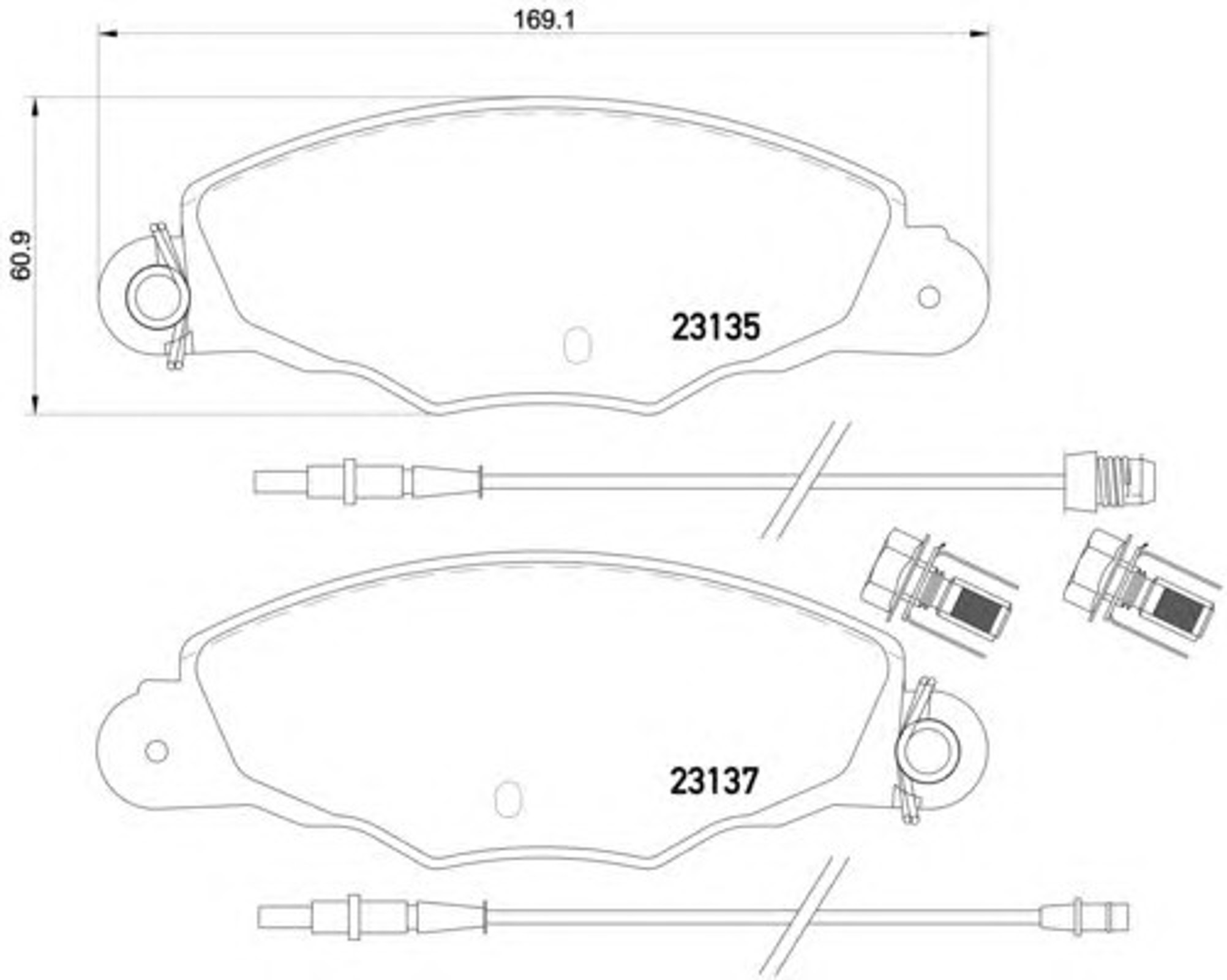 Колодки тормозные дисковые HELLA/BEHR/PAGID T9095