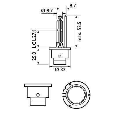 Лампочка дальнего света PHILIPS 42402XV2S1