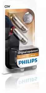 Лампа накаливания фонарь освещения номерного знаки PHILIPS 12844B2
