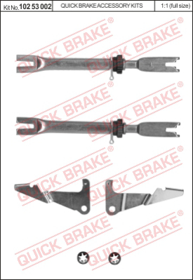 Саморегулятор тормозных колодок к-т правый+левый QUICK BRAKE 10253002