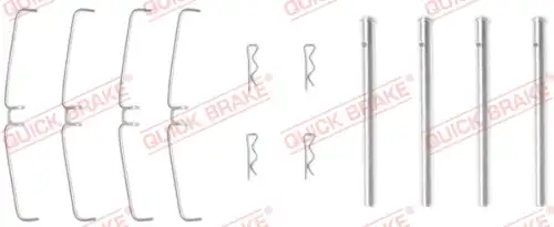 Монтажный комплект тормозных колодок QUICK BRAKE 109-0965