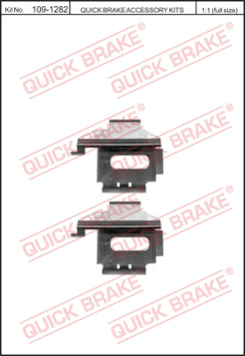 Комплект монтажный тормозных колодок QUICK BRAKE 109-1282