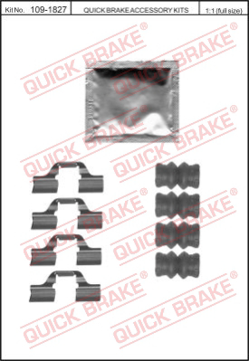 Комплектующие колодок дискового тормоза QUICK BRAKE 109-1827