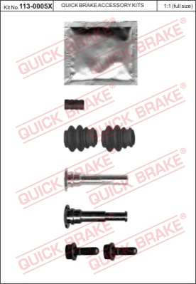 Комплект направляющей гильзы QUICK BRAKE 113-0005X