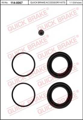 Ремкомплект тормозного суппорта QUICK BRAKE 114-0067