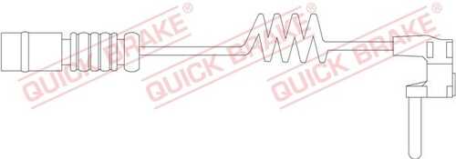 Сигнализатор износа тормозных колодок QUICK BRAKE WS0209A