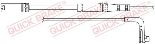 Сигнализатор износа тормозных колодок QUICK BRAKE WS0249A