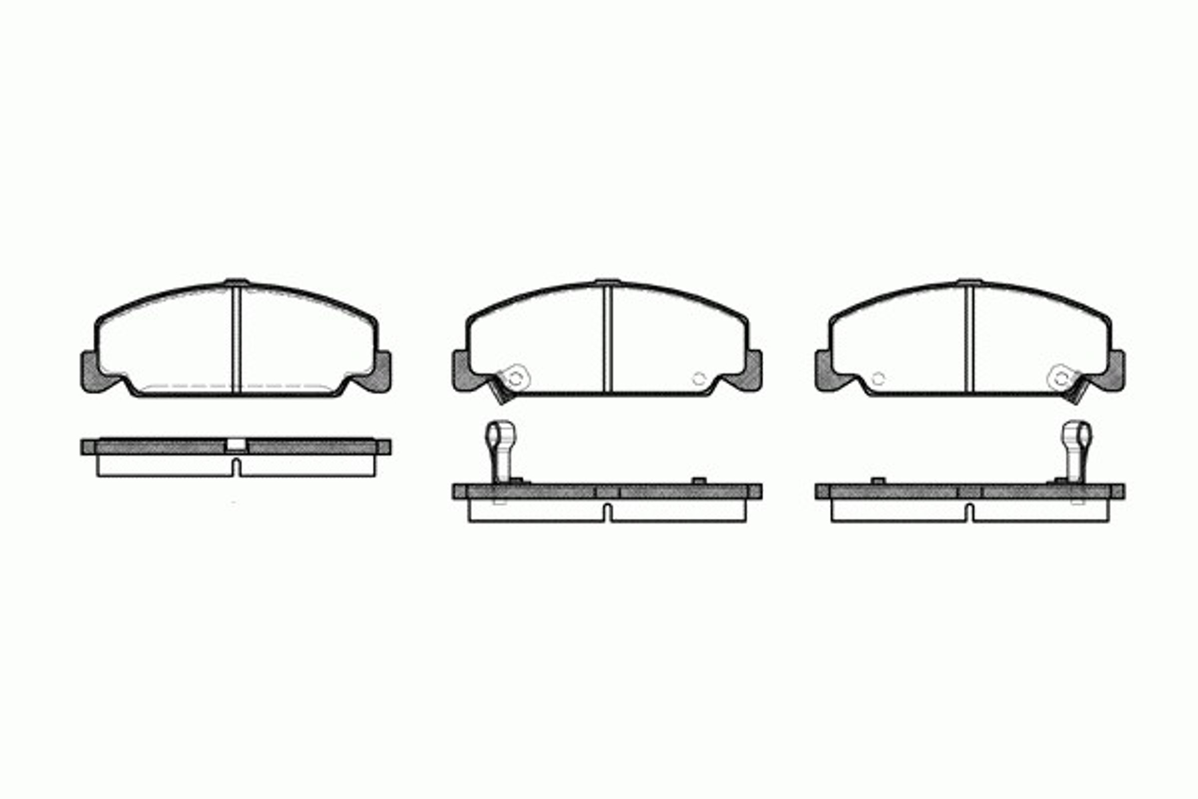 Колодки тормозные дисковые REMSA 0182.12