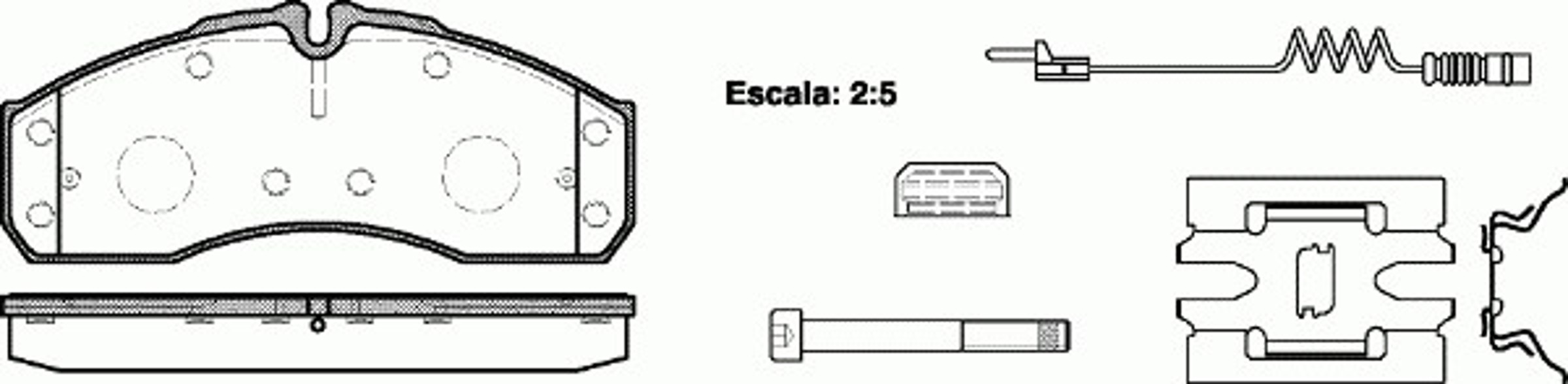 Колодки тормозные дисковые REMSA 0651.22