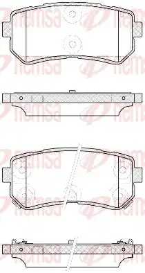Колодки тормозные дисковые REMSA 1209.42