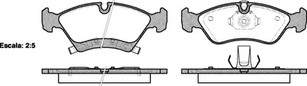 Колодки тормозные дисковые REMSA 1214.02
