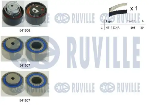 Комплект грм citroen c5 i RUVILLE 550323