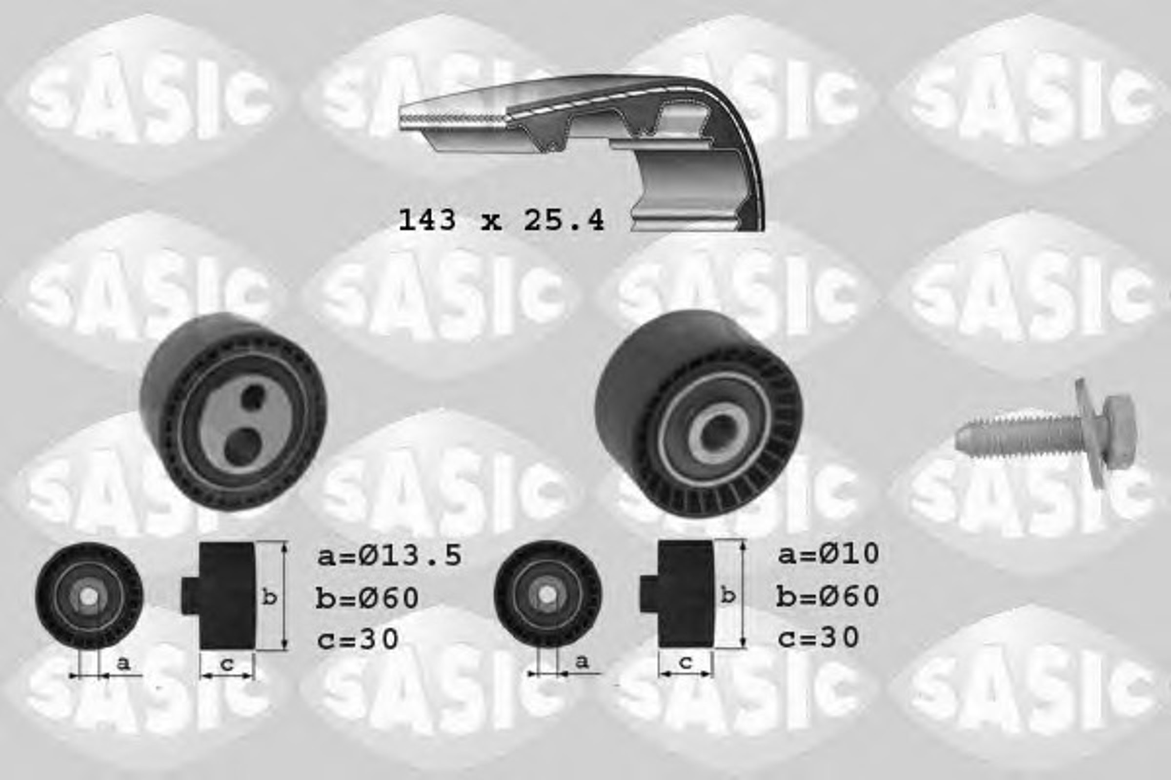 Комплект грм SASIC 1750025