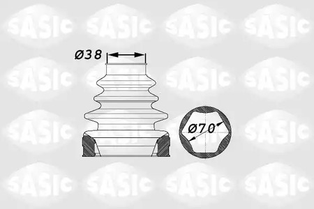 Комплект пыльника приводного вала SASIC 1900012