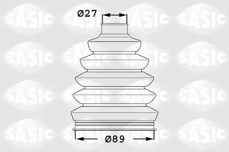 Комплект пыльника приводного вала SASIC 1904003