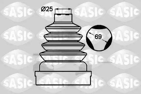 Комплект пыльника приводного вала SASIC 1904023