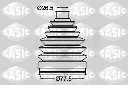Комплект пыльника приводного вала SASIC 1904038