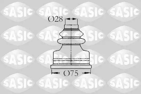 Комплект пыльника приводного вал SASIC 2873773