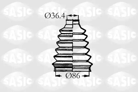 Комплект пыльника приводного вала SASIC 2933313
