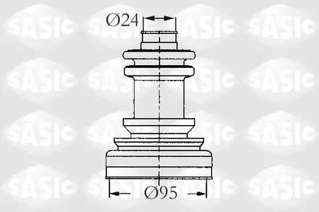 Комплект пыльника приводного вал SASIC 2933423