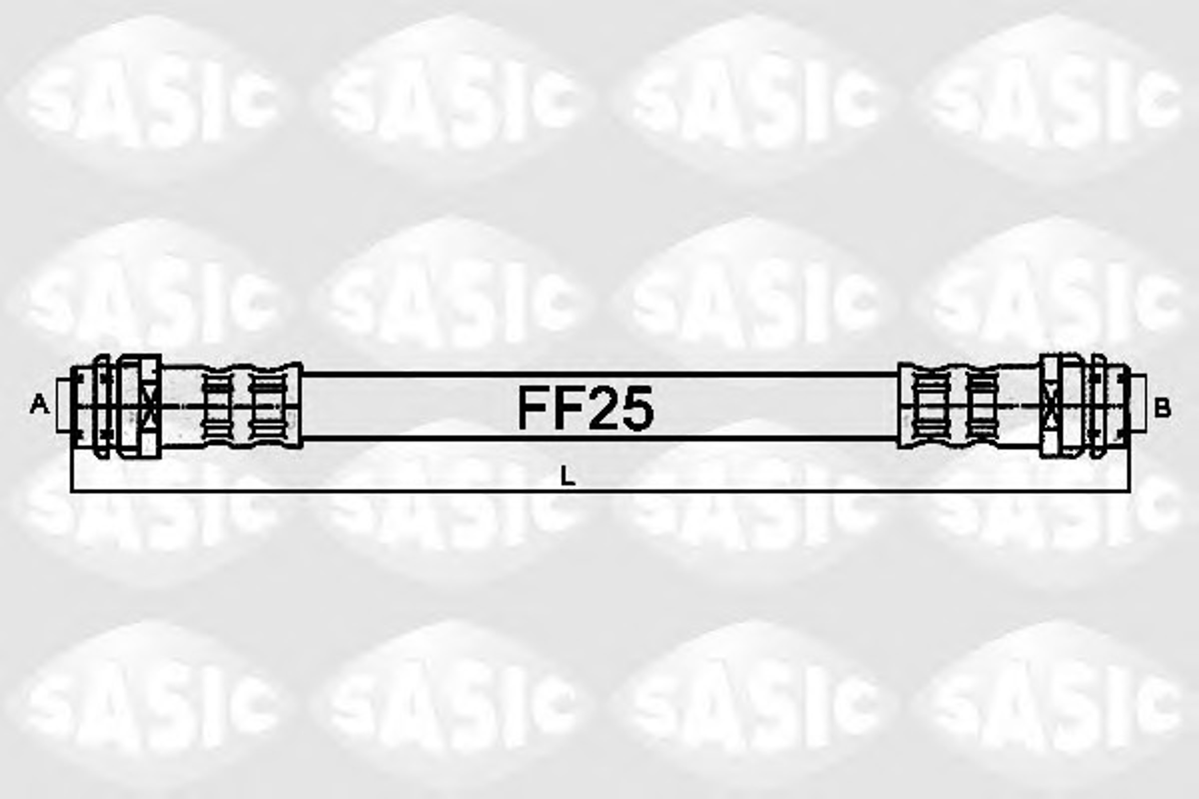 Шланг тормозной SASIC 6606087