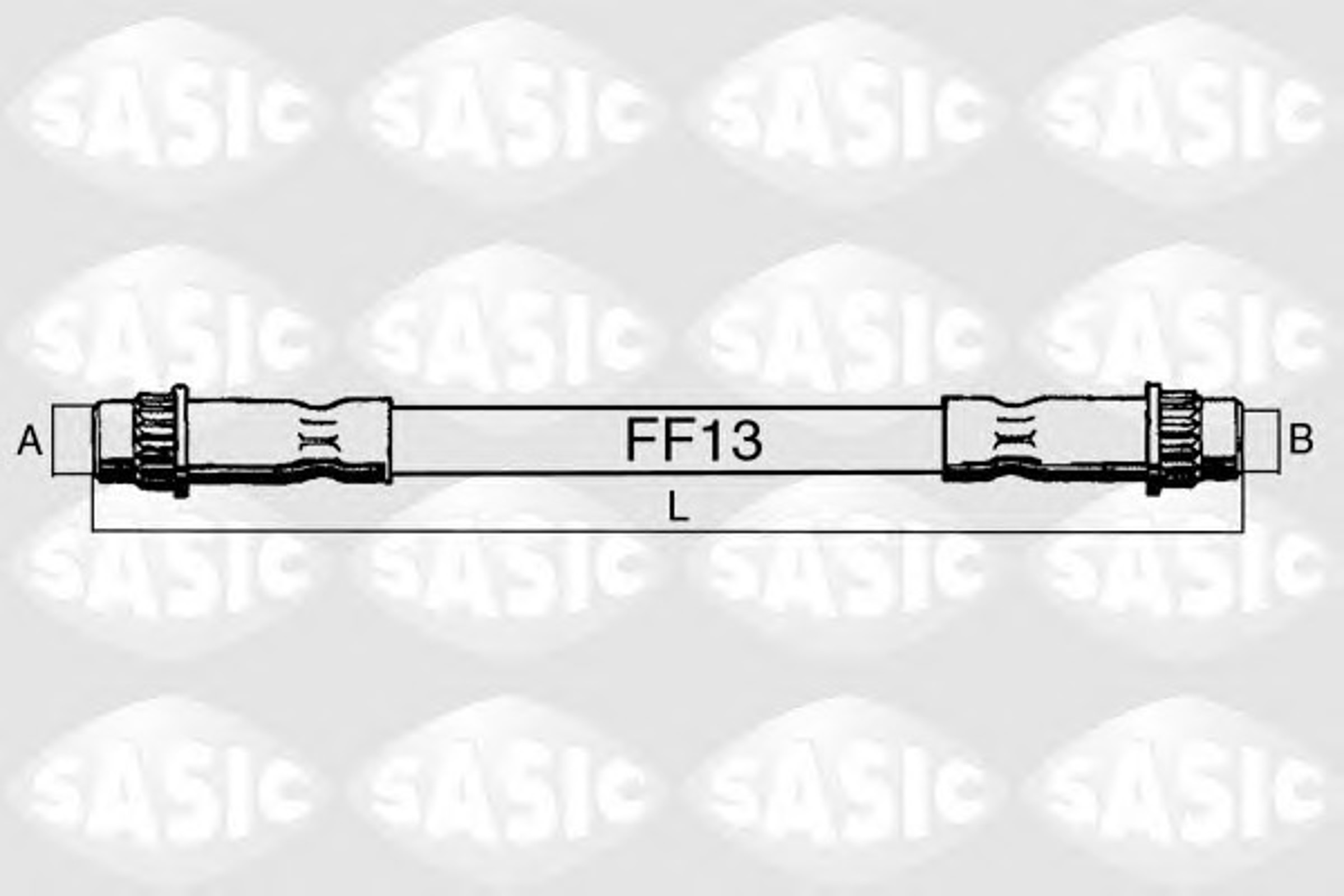 Шланг тормозной SASIC SBH0284
