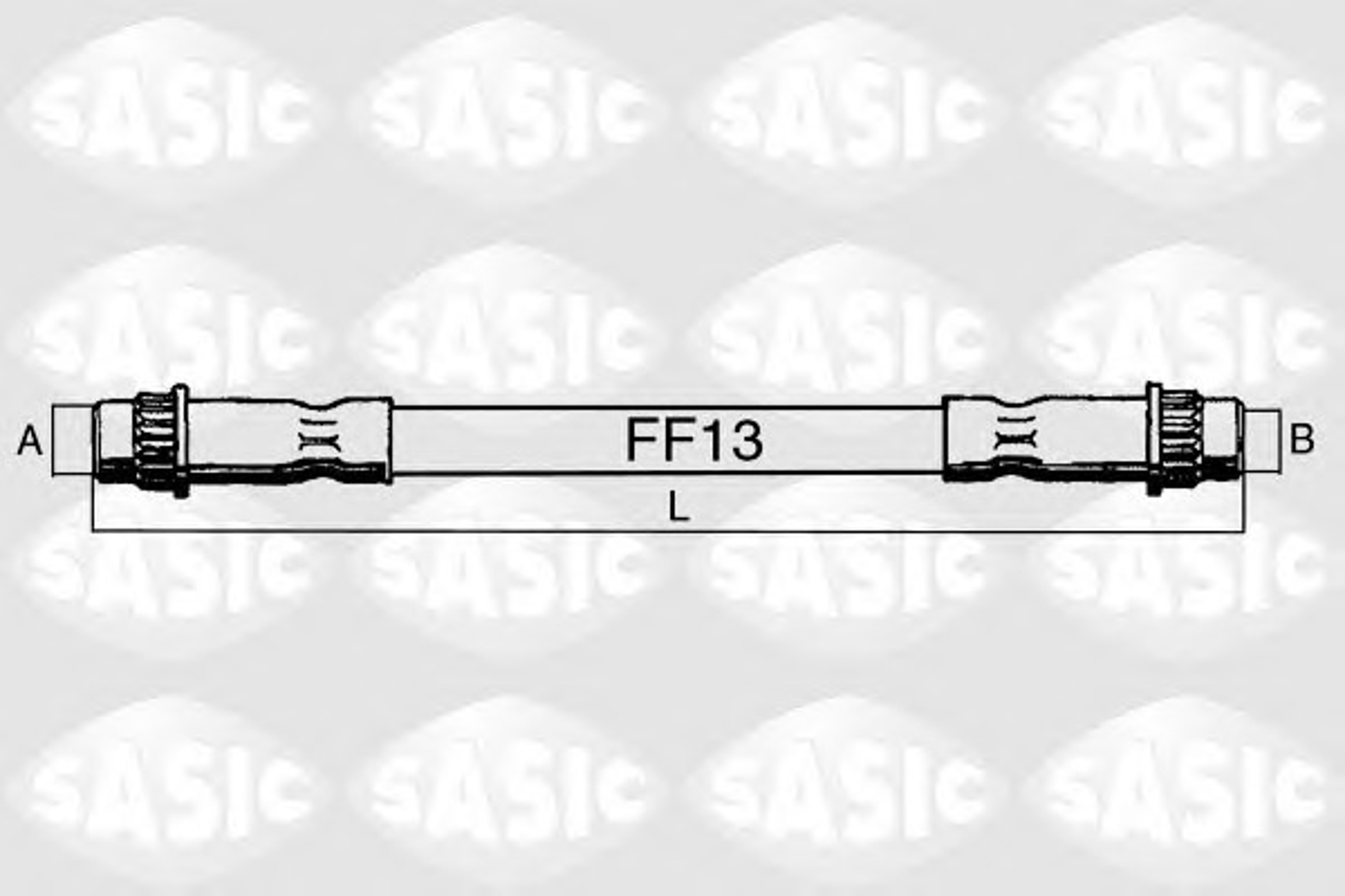 Шланг тормозной SASIC SBH4078