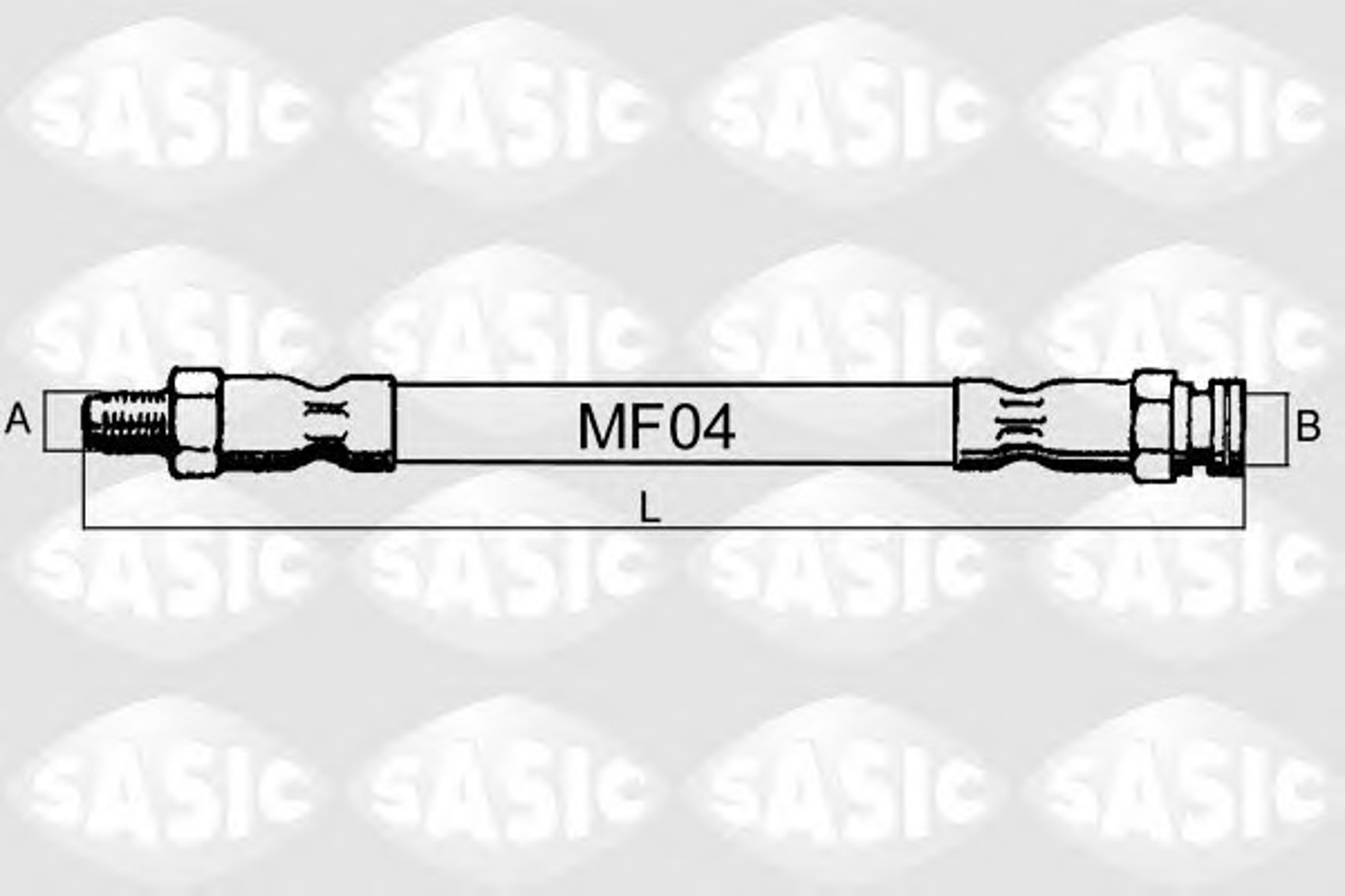 Шланг тормозной SASIC SBH6313