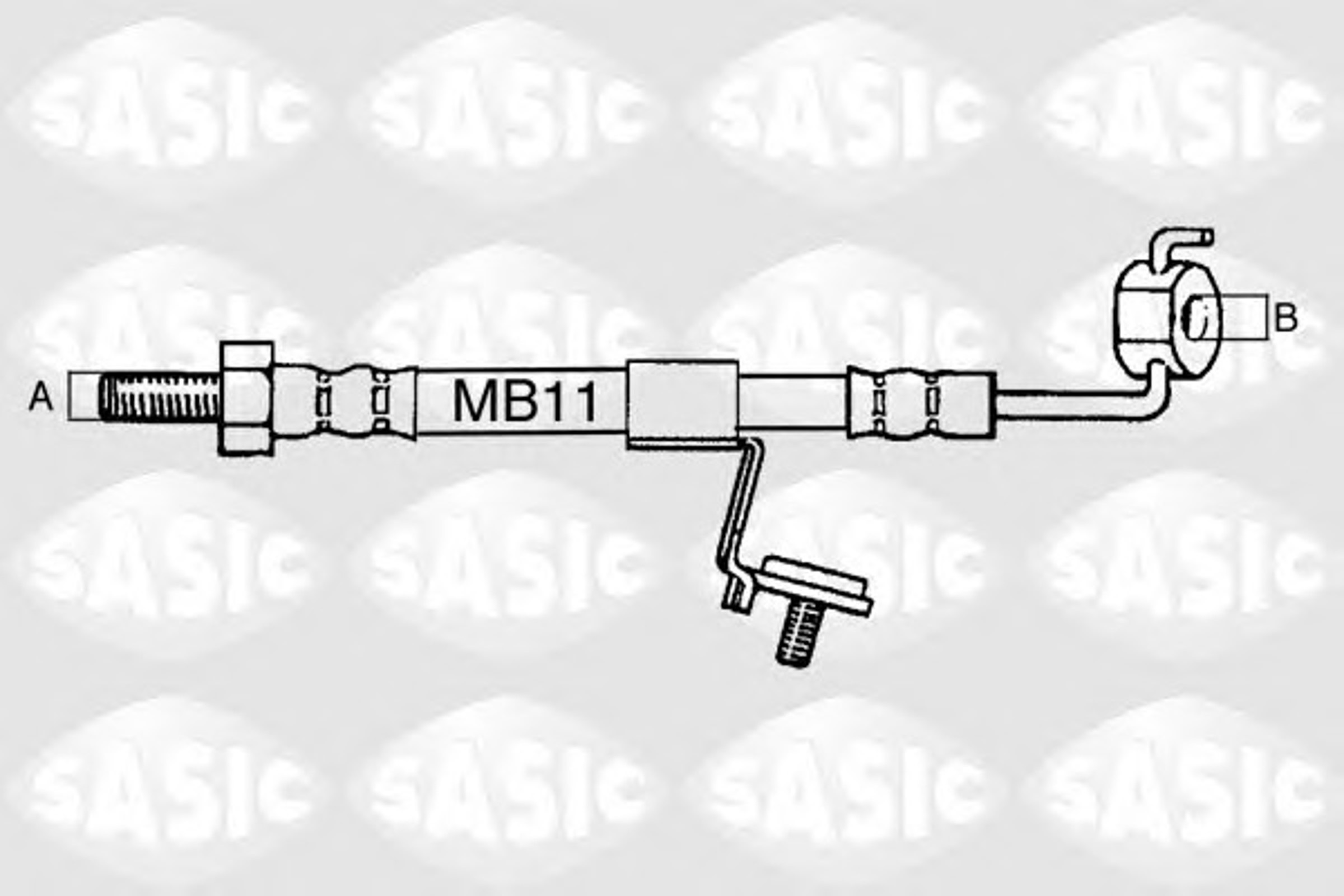 Шланг тормозной SASIC SBH6329