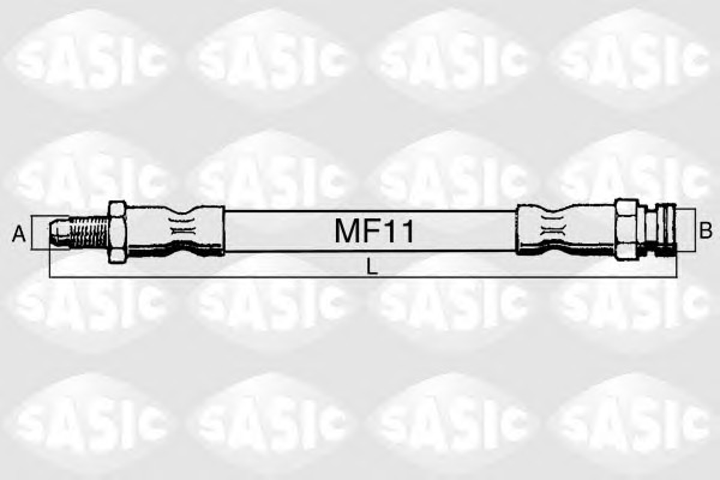 Шланг тормозной SASIC SBH6373