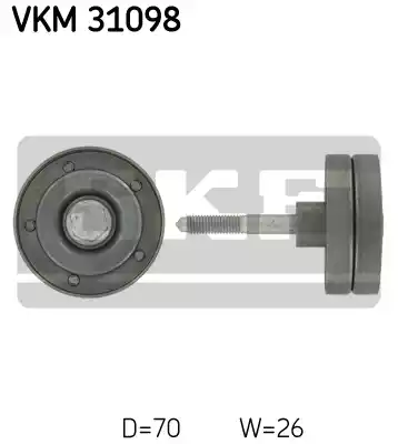 Ролик приводного ремня SKF VKM31098